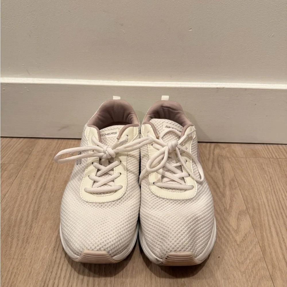 Skechers Women's Cream Sneakers - Picture 10 of 11